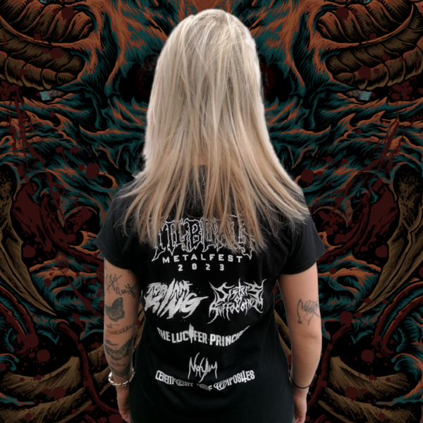 Tilburg metal fest merchandise girly back